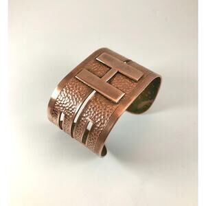 Vintage Copper Monogram "H" Bracelet